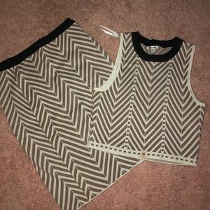 Classy Stripped two pieces set